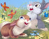 Cartoon Rabbits & Butterflies